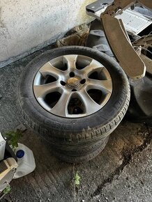 Sada 15" diskov s letnými pneu na Peugeot 207