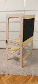 Učiaca veža 2v1 - stolík, stolička a kriedová tabuľa (nová)