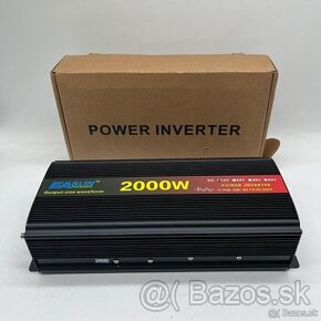 Menič napätia / Čistý sínus V2 z 12V na 220V výkon 2000W