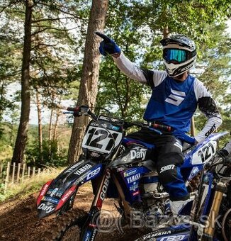 komplet shot enduro motocross modrý