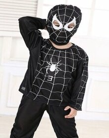 Spiderman kostým čierný. - 1