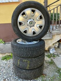 215/60R16 5x112 disky + zimne gumy - 1