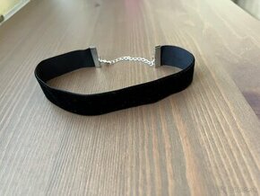 Čierny velvet choker - 1