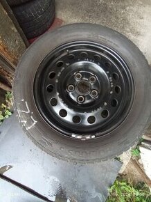 Zosilnené disky5x112 r16 6.5Jx16,zimné pneumatiky 215/60 R16 - 1