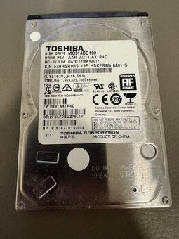 TOSHIBA 1 TB SATA 2,5'' disk