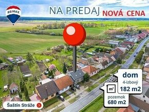 Predaj rodinného domu v  meste Saštín - Stráže  UPRAVENÁ CEN