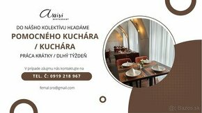 Hľadáme kuchára/kuchárku, pomocného kuchára/kuchárku