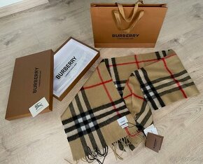 Burberry Check Cashmere Scarf Šál - 1