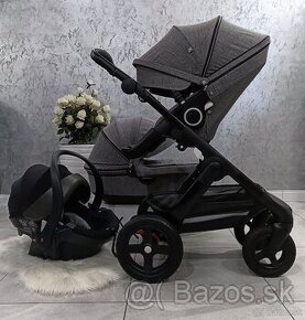 TROJKOMBINÁCIA STOKKE TRAILZ BLACK MELANGE