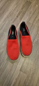 Espadrily ZARA, červeno-modré, veľkosť 42