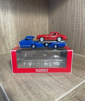 1:64 Mercedes-Benz 300 SL & Renntransporter (Norev) - 1