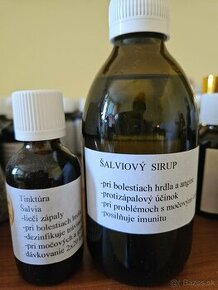 Salviovy sirup a tinktura