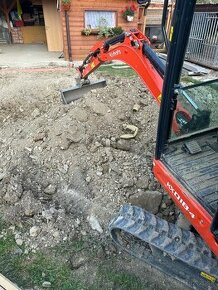 Ponúkame výkopové práce kubota 1.8t