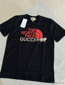 Gucci X The north face pánske tričko čierne