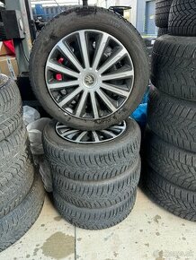 205/55 R16 Nokian WR D4 + plech. disky 5x112 + puklice Škoda