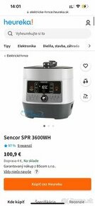 Elektrický tlakový hrniec Sencor SPR 3600WH - 1