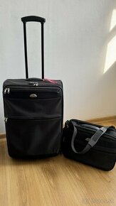 2 ks čierny kufor Samsonite, veľký a malý