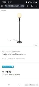 Lampa stojaca, lampa visiaca, svietidlá set