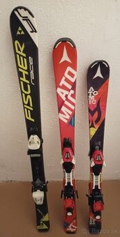 detske lyze FISCHER 130 cm a ATOMIC 120 cm a 110 cm Hirscher