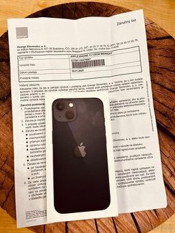 iPhone 13 black 128 zabalený záruka Orange