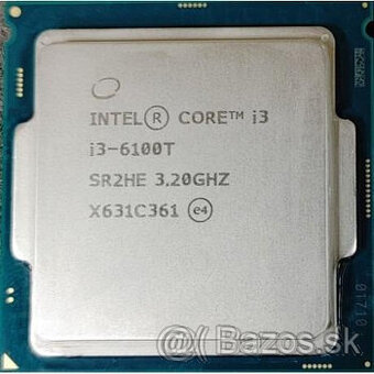 CPU Intel® Core™ i3-6100T 3.2 GHz, 3M Cache, socket LGA1151