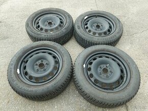 5x112R16 disky ŠKODA-VW-SEAT-205/60R16 zimné pneumatiky