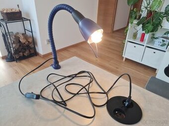 Ikea Robin modrá lampa so svorkou