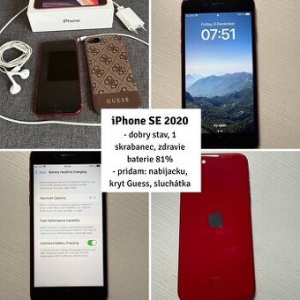 iPhone SE 2020 červený