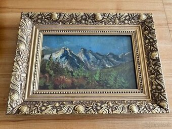 Obraz František Horký, Vysoké Tatry, olej na desce 40x30