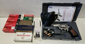 Ruger SP101, 357 mag., nestrielany, puzdro, naboje