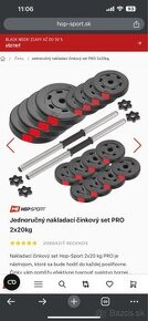 Jednoručný nakladací činkový set PRO 2x20kg