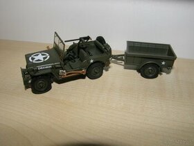 Jeep Willys MB s prívesom