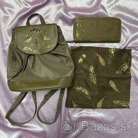Set : batoh peňaženka a šatka