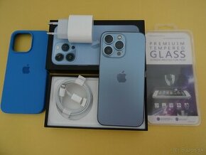 iPhone 13 PRO 128GB BLUE - ZÁRUKA 1 ROK - VELMI DOBRÝ STAV