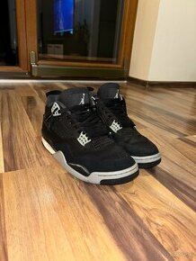 Nike Jordan 4 Black Canvas - 1