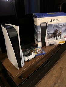 Playstation 5 God of war Ragnarok + 2 ovládače