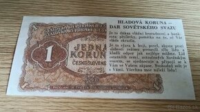 1 kčs 1953 tzv. Hladová koruna