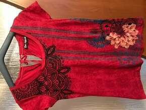 DESIGUAL originál Red damske tricko M