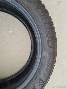 Predám 3ks zimných pneumatík Michelin Alpin 6 215/66R17 94V