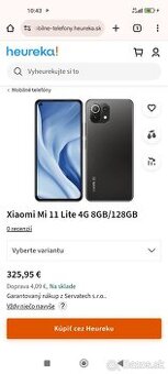 Predaj alebo vimena xiaomi mi11 Lite 5 g