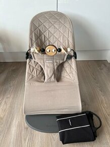 Lehatko Babybjorn Bliss Cotton Beige + hracka a taska