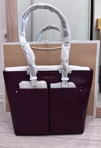 Burgundy kabelka Michael Kors