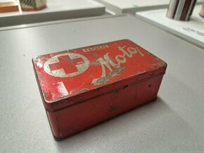 Stará plechová krabička od motolerárničky - 1