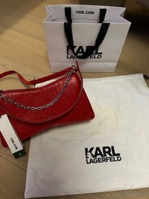 Karl Lagerfeld kabelka červená logo originál