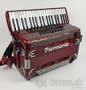 Akordeon harmonika profi Piermaria + Kompletné Midi Limex G5