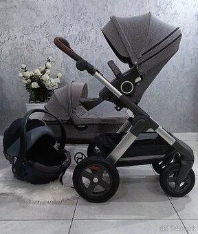 TROJKOMBINÁCIA STOKKE TRAILZ BLACK MELANGE