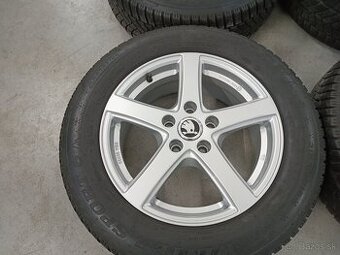 4ks zimne ALU 5x112 R16 6,5J ET41 ALUTEC SKODA - 1