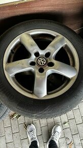 Predám zimnú sadu AL disky 5x120 na Vw t5 t6 pneu 235/55 r17 - 1