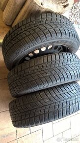 3 ks ZIMNÉ 195/60 R15 88T BARUM cca 6-7 mm - LEN 19,99 €/kus