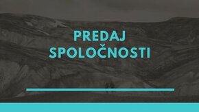 Predám spoločnosť s ručením obmedzeným - PLATCA DPH